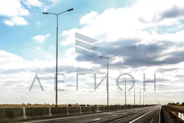 Опоры освещения СП-9, <br />
автодорога "Каспий-Тамбов"