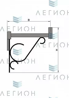 К36-1,0-1,5-12-5 кронштейн однорожковый